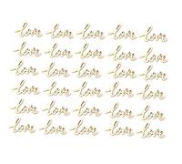 Entatial - Letra de Madera, 30 Piezas 5,5x3cm DIY Mini Letra de Madera Love Decoración de Pared para el Diseño De Escenas Románticas, Decoración De álbumes De Recortes