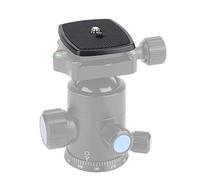 Entatial Placa de liberación rápida de cámara Almohadillas de Goma Antideslizante de Montaje de Placa de liberación rápida portátil con Tornillo de 1/4 para Yunteng Vct668 St6(35 * 35 mm)