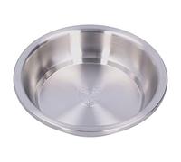 Entatial Plato Redondeado para Sopa, Placa Apilable de Acero Inoxidable, Superficie Lisa, Resistente para Cocina para el Hogar(Hermoso Plato Hondo 304: 20 cm)