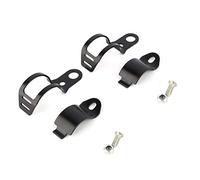 Entatial Soportes de montaje de faros Soporte de montaje de señal de de motocicleta Abrazaderas de reubicación de horquilla de 30-43 mm Soportes de montaje HNH negros