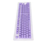 Entatial Teclas de Teclado, Apariencia Mate 114 Teclas de Teclas para la Mayoría de los Teclados Mecánicos(Mini Morado)