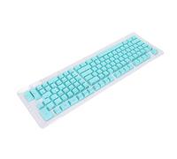 Entatial Teclas de Teclado, Luz de Apariencia Mate Que Transmite 114 Teclas para la Mayoría de los Teclados Mecánicos(Mini Cian)