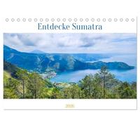 Entdecke Sumatra (Tischkalender 2026 DIN A5 quer), CALVENDO Monatskalender: Sumatra - die große indonesische Insel.