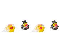 Ente Hochzeitspaar Pato chitsch Pareja de Boda 2 patitos de baño, Amarillo, 2 Unidades (Paquete de 2)