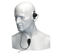 Entel Entel Auricular en forma de D - ATEX Auricular de seguridad con micrófono de pinza de corbata para walkie talkies de la serie HT ATEX de Entel