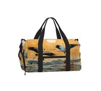 Entemne Acuarela Cardinals Bird Sports Bolsa de gimnasio con compartimento para zapatos para mujeres y hombres, bolsa de viaje ligera resistente al agua para fin de semana durante la noche, Pájaros