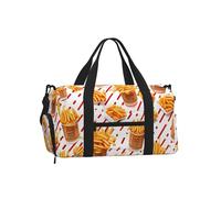 Entemne Bolsa deportiva de camuflaje militar con compartimento para zapatos, para mujeres y hombres, bolsa de viaje, ligera, resistente al agua, para fin de semana, durante la noche, Patrón de patatas