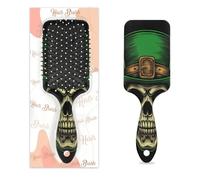Entemne Cepillo de pelo para mujeres, hombres, niñas, niños, calavera de San Patricio, duende, sombrero de cuero cabelludo, cepillo de masaje, peine de cojín de aire para cabello húmedo y seco