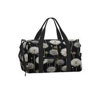 Entemne Day of The Dead Sugar Skull - Bolsa de gimnasio con compartimento para zapatos, para mujeres y hombres, ligera, resistente al agua, para fin de semana, durante la noche, Patrón de diente de