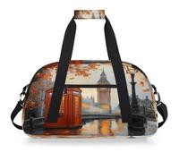 Entemne Londres Big Ben - Bolsa de lona para niños, resistente al agua, para gimnasio, deportes, bolsa de viaje ligera para niños y niñas, bolsa de transporte para fin de semana