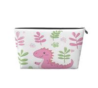 Entemne Neceser de maquillaje con diseño de castillo de princesas de dibujos animados, impermeable, de piel de PVC, organizador de cosméticos para mujeres y niñas, portátil, pequeño, bolsa de aseo de