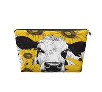Entemne Neceser de maquillaje de piel de PVC impermeable con diseño antiguo egipcio, organizador de cosméticos para mujeres y niñas, portátil, pequeño, bolsa de aseo de viaje, bolsa de aseo para bolso