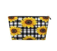 Entemne Neceser de maquillaje de piel de PVC impermeable con diseño antiguo egipcio, organizador de cosméticos para mujeres y niñas, portátil, pequeño, bolsa de aseo de viaje, bolsa de aseo para bolso