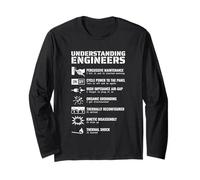 Entendiendo Ingenieros Diseño de ingeniería sarcástico Divertido Manga Larga