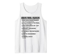 Entendiendo ingenieros divertidos ingeniero de ingeniería hombres mujeres Camiseta sin Mangas