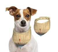 Enter The Maze of Thinking - Bufanda para mascotas, bandanas para perro, para primavera y verano, de algodón suave, accesorios ajustables para cachorros, niñas y niños pequeños, medianos y grandes