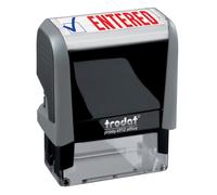 Entered Trodat Printy 4912 Self-Inking Two Color Stock Message Stamp