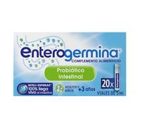 Enterogermina Probiótico Niños y Adultos |Ayuda Salud Intestinal I 20 Viales Bebibles 5 ml| Sin Sabor, Sin Azúcar, Sin Gluten I Bacillus Clausii 4.000 Millones UFC