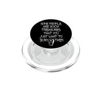 Enterrar a Algunas Personas Humor gótico morboso Oscuro PopSockets PopGrip para MagSafe