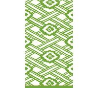 Entertaining with Caspari - Juego de 2 toallas de papel verde Kiku, 15 unidades por paquete