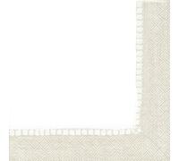 Entertaining with Caspari Linen Natural, Servilletas de cóctel, caja de 40