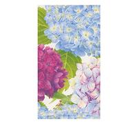 Entertaining with Caspari - Servilletas de papel para invitados (15 unidades, 11 x 20 x 3 cm), diseño de hortensia, color azul