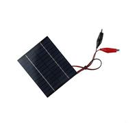 Entgoinggo 10W 12V Kit de panel solar portátil, con clips, para carga de batería al aire libre Módulo policristalino de alta eficiencia, Para jardín calle y paisaje, para