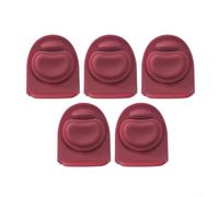 Entgoinggo - 5 tapones de silicona de repuesto, para botellas Owala de 18 a 40 onzas, resistentes al calor, tapas a prueba de fugas, para deportes al aire libre, viajes, surtido (rojo)