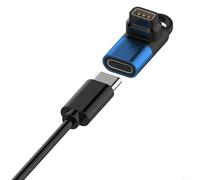 Entgoinggo Adaptador de cargador USB C Estación de acoplamiento de aleación de aluminio para Coros para Pace 3/2 y para Apex 2 Pro/2, accesorio de carga portátil tipo C, cargador USB C portátil (azul)