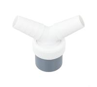 Entgoinggo Adaptador de drenaje Bosch de doble conexión en Y para lavadora Samsung y lavavajillas, divisor de manguera antireflujo, accesorio de tubería de PVC gris (doble conexión Y)