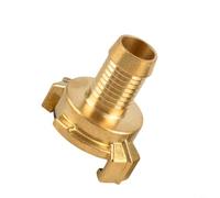 Entgoinggo - Adaptador de manguera de acoplamiento rápido de latón resistente, para tubos de jardín alemanes, conector de manguera de agua profesional, para taller de la industria, montaje de cobre