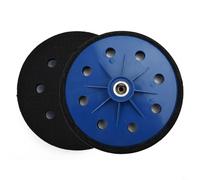 Entgoinggo Almohadilla de respaldo de disco de lijado con 8 agujeros de rosca de 6 mm para pulido de pared, compatible con lijadora neumática Bosch, muebles, guitarra de metal, uso de fábrica