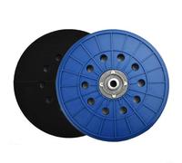 Entgoinggo Almohadilla de respaldo para lijadora de paneles de yeso con rosca de 14 mm para lijadoras de cable Porter, accesorio de disco de pulido de pared de 10 agujeros para un acabado suave (2