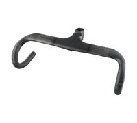 Entgoinggo Barra de caída integrada de fibra de carbono T800 para bicicletas de carretera y grava, vástago aerodinámico ligero para manillar combinado con acabado mate para rendimiento de ciclismo