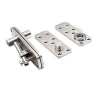 Entgoinggo Bisagra de puerta oculta resistente con rotación de 360 grados y mecanismo de rodamiento silencioso, acero inoxidable resistente al óxido, para puertas de madera y paneles giratorios de