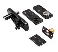 Entgoinggo Bisagra de puerta oculta resistente con rotación de 360 grados y mecanismo de rodamiento silencioso, acero inoxidable resistente al óxido, para puertas de madera y paneles giratorios de
