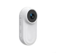 Entgoinggo Body Cam Mini cámara de acción, 1080P HD con lente gran angular de 120°, batería integrada de 350 mAh, pantalla IPS para ciclismo, viajes, pasear mascotas (blanco)
