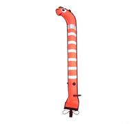 Entgoinggo - Boya de nailon con tiras reflectantes, para señalización de seguridad subacuática a barcos y embarcaciones durante operaciones de buceo (1,5 m x 15 cm, naranja)