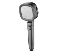 Entgoinggo Cabezal de ducha con botón de parada para ahorro de agua de alta presión, 3 modos de pulverización con interruptor de pausa, control de un solo toque, accesorio de baño para una fácil