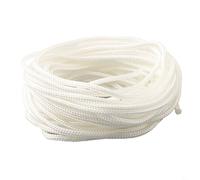 Entgoinggo Cable de arranque de nailon para motosierra y cortacésped para cuerda de retroceso de repuesto para motores eléctricos ligeros de alimentación manual, fácil de instalar, blanco (4 m, 3,5 mm
