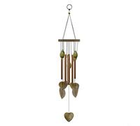 Entgoinggo Carillón de viento grande de tono profundo de cobre para decoración conmemorativa de jardín, capilla al aire libre con melodía resonante relajante elegante para el hogar y el patio, adorno