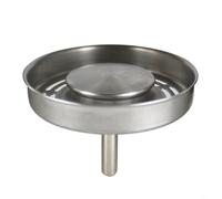 Entgoinggo Cesta de acero inoxidable para fregadero de cocina con accesorios de sellado y diseño de espiga de bola para flujo de agua controlado, compatible con Franke y lavabos