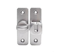 Entgoinggo Cierre de puerta corredera de aleación de zinc para gabinete y cajón 90 180 grados Flip Bolt Lock Heavy Duty seguridad cerrojo para puerta de granero ventana muebles y jaula de mascotas
