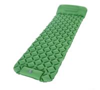 Entgoinggo Colchoneta inflable para dormir con almohada para noches cómodas bajo las estrellas (verde)