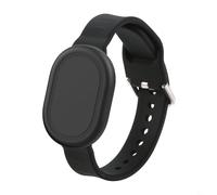 Entgoinggo Correa de muñeca de silicona y funda protectora, para Xiaomi Tag Skin Friendly Anti Loss Band, con ajuste seguro, para uso diario y uso activo al aire libre (negro)