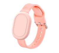 Entgoinggo Correa de muñeca de silicona y funda protectora, para Xiaomi Tag Skin Friendly Anti Loss Band, con ajuste seguro, para uso diario y uso activo al aire libre (rosa)