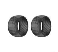 Entgoinggo Cubiertas de goma antideslizantes para ruedas Worx, para Landroid M500 M700 S300 M1000 neumáticos de tracción, para césped húmedo y barro absorción de golpes robot cortacésped piezas (2