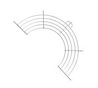 Entgoinggo Estante semicircular del colador del pote del acero inoxidable para freír el drenaje del aceite y asar el resto con la herramienta de cocina multiusos del material 304