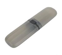 Entgoinggo Estuche portátil para cepillo de dientes y pasta de dientes, caja de almacenamiento de viaje elástica con sello a prueba de fugas, para viajes de negocios, organizador higiénico compacto