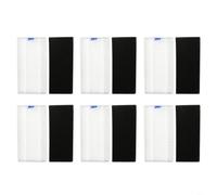 Entgoinggo Filtro de repuesto, para Xiaomi, para Mijia E5 Robot Aspirador C108 Accesorios Alta Eficiencia Polvo y Caspa de Mascotas Captura Lavable PP Material Seis a Diez (6PCS)